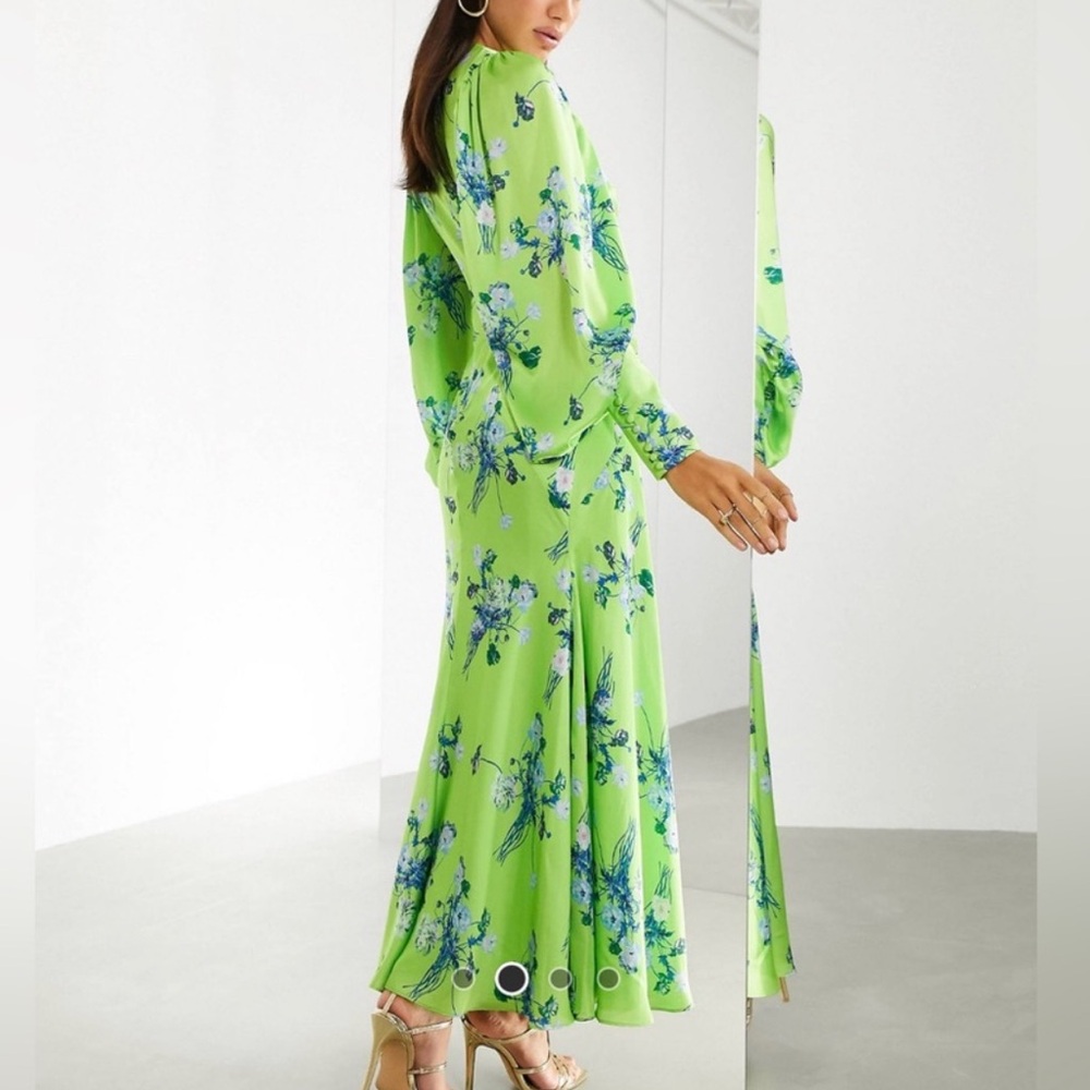 ASOS Green Floral Maxi Dress